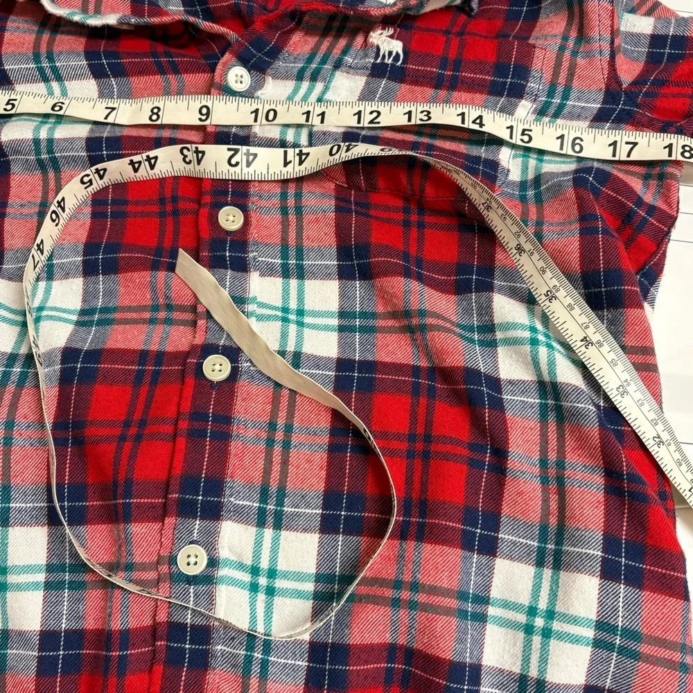 /Abercrombie Kids Red Plaid Button-Down Long Sleeve Shirt Sz 13/14